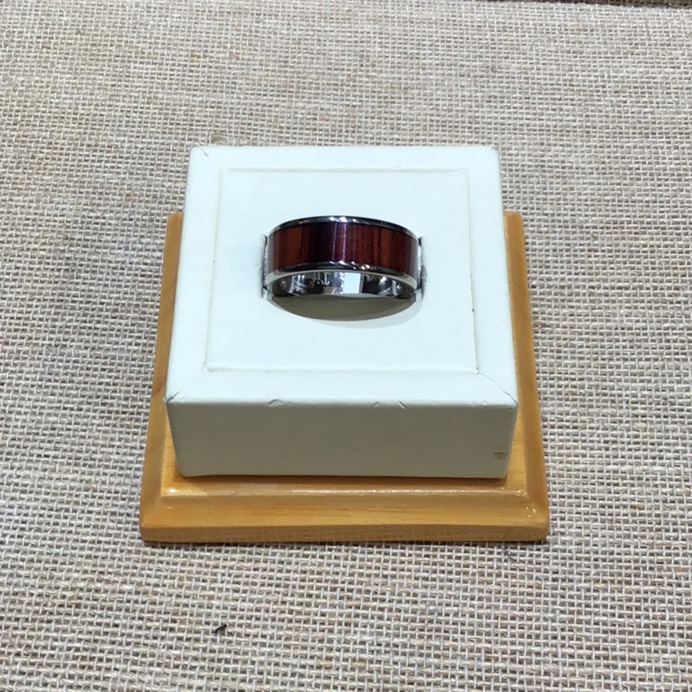 Alamea Titanium Koa Wood Ring